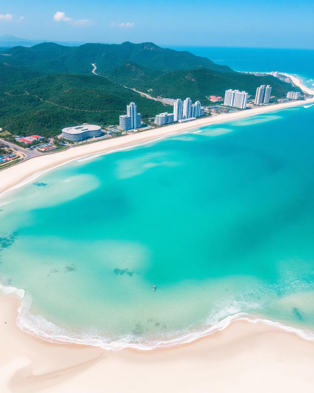 Da Nang beach Vietnam aerial — da nang beach vietnam