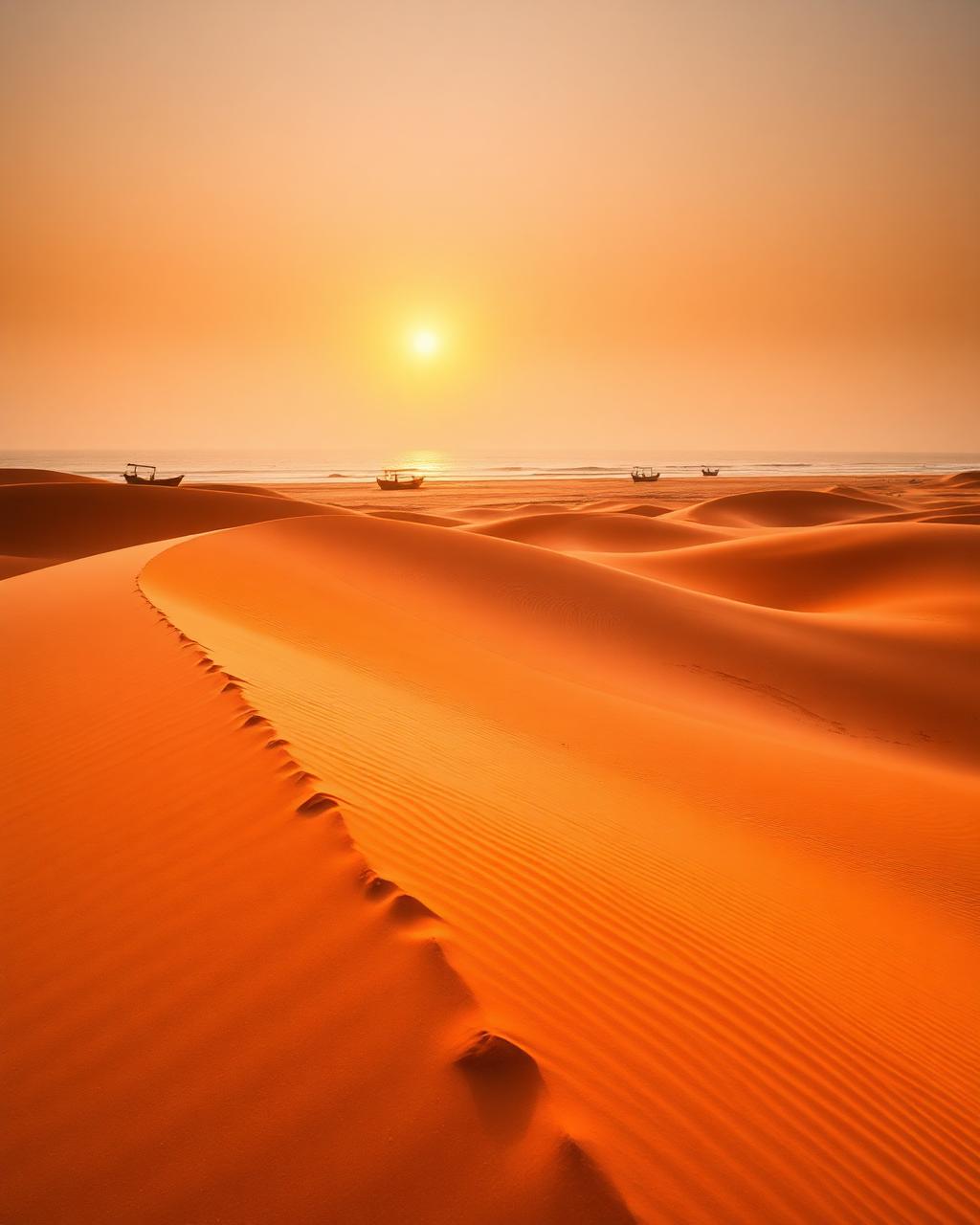Mui Ne sand dunes at sunrise — mui ne dunes